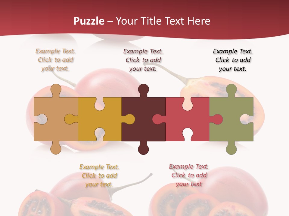 Fresh Cut Vegetable PowerPoint Template