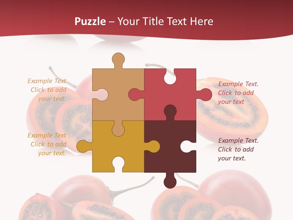 Fresh Cut Vegetable PowerPoint Template