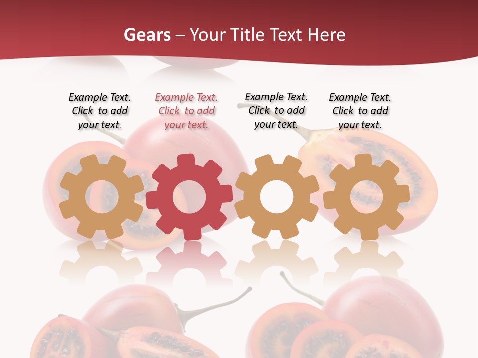 Fresh Cut Vegetable PowerPoint Template