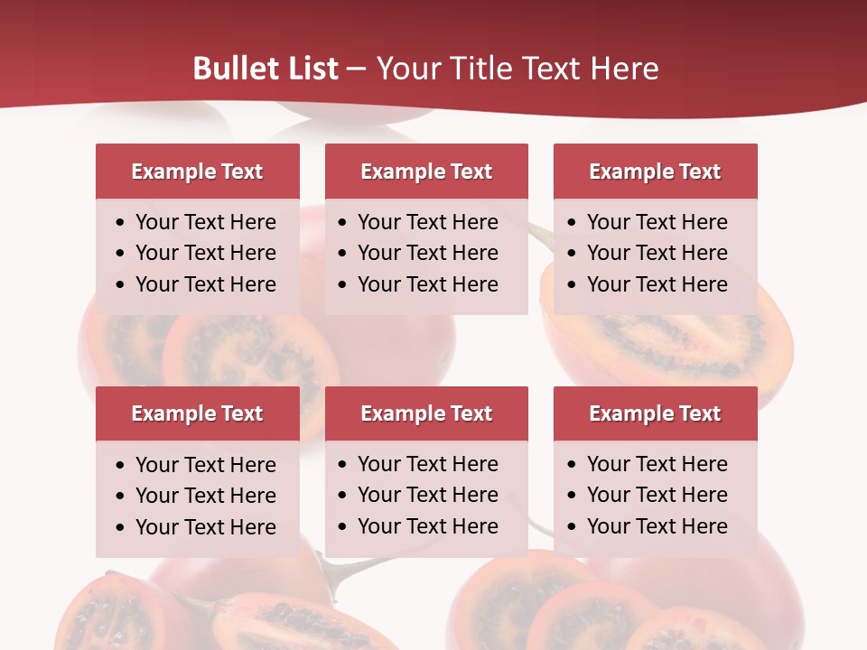 Fresh Cut Vegetable PowerPoint Template