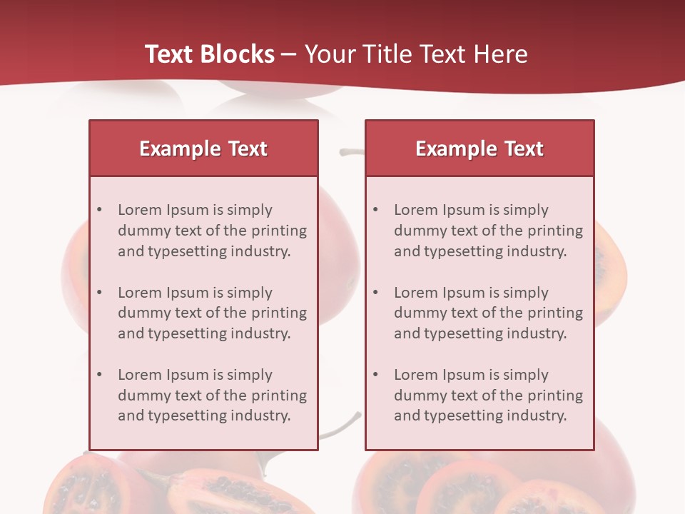 Fresh Cut Vegetable PowerPoint Template