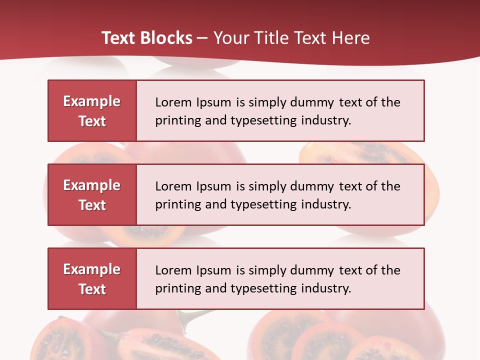 Fresh Cut Vegetable PowerPoint Template