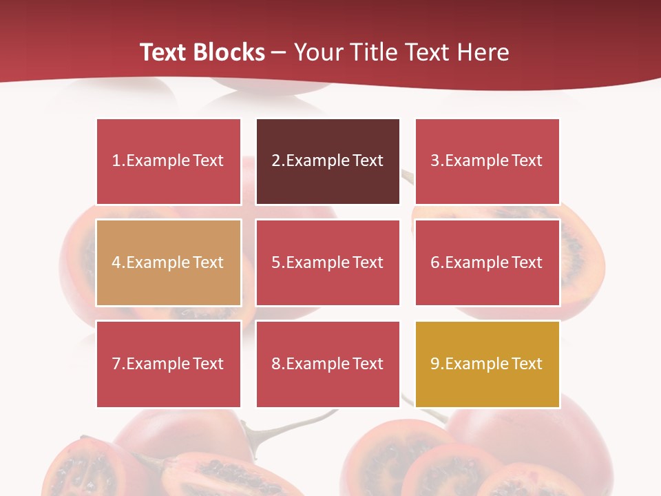 Fresh Cut Vegetable PowerPoint Template