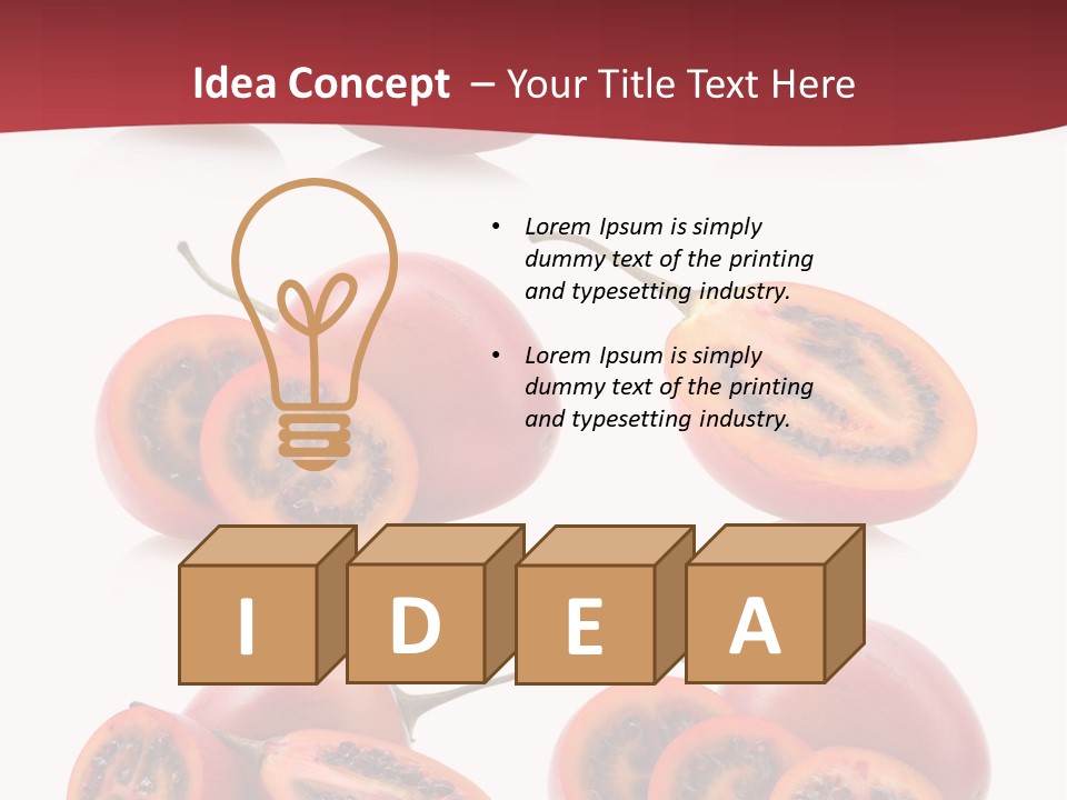 Fresh Cut Vegetable PowerPoint Template