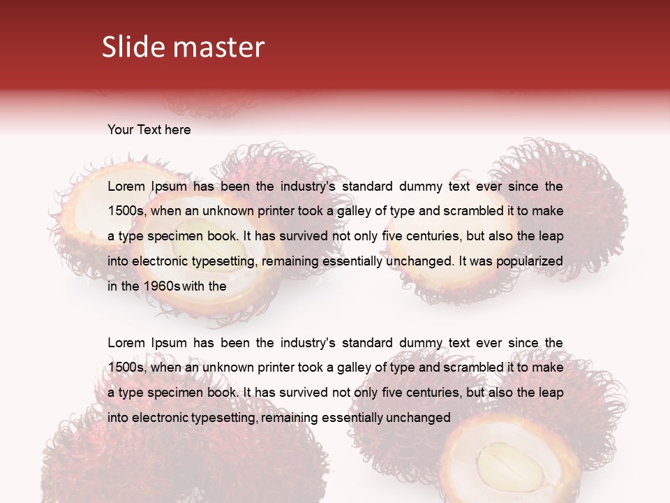 White Ripe Asian PowerPoint Template