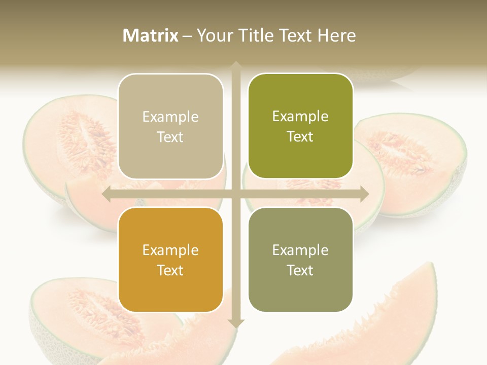 Raw Water Melon Fruit PowerPoint Template