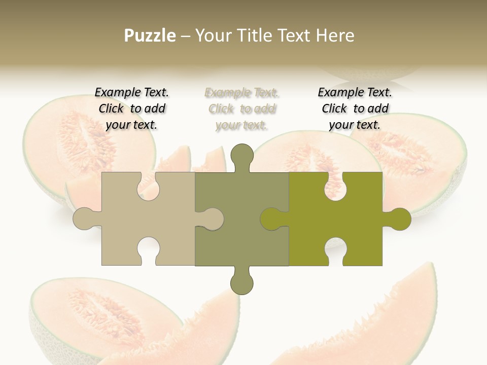 Raw Water Melon Fruit PowerPoint Template