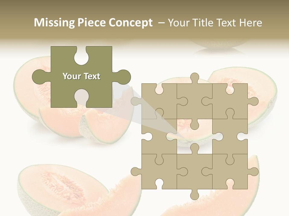 Raw Water Melon Fruit PowerPoint Template