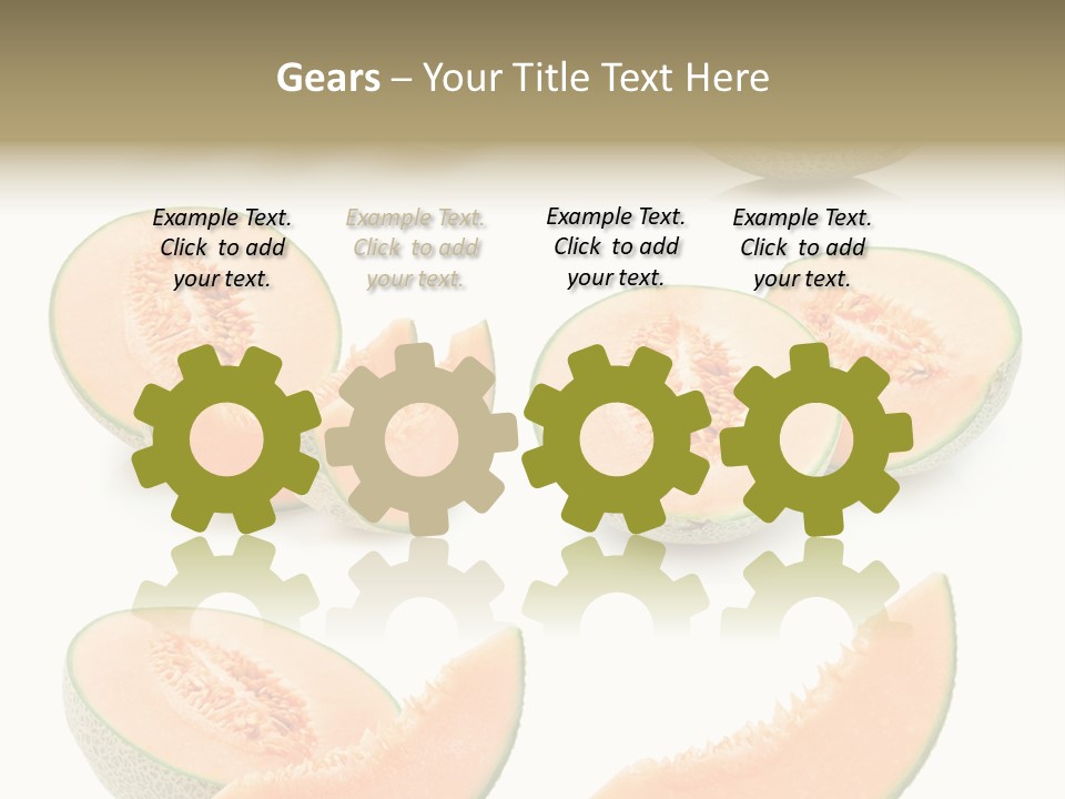 Raw Water Melon Fruit PowerPoint Template