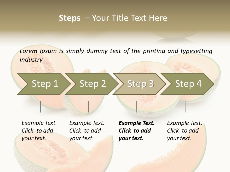 Raw Water Melon Fruit PowerPoint Template