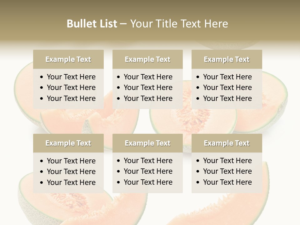Raw Water Melon Fruit PowerPoint Template