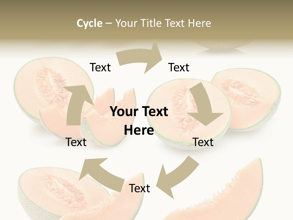 Raw Water Melon Fruit PowerPoint Template