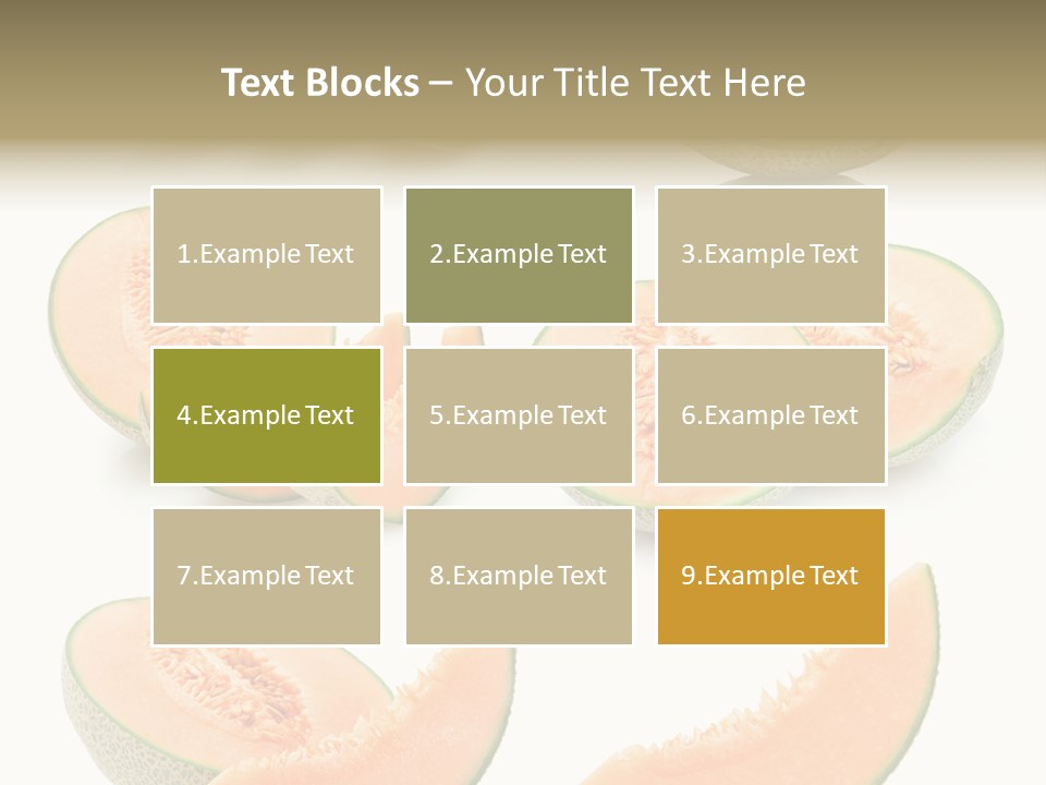 Raw Water Melon Fruit PowerPoint Template