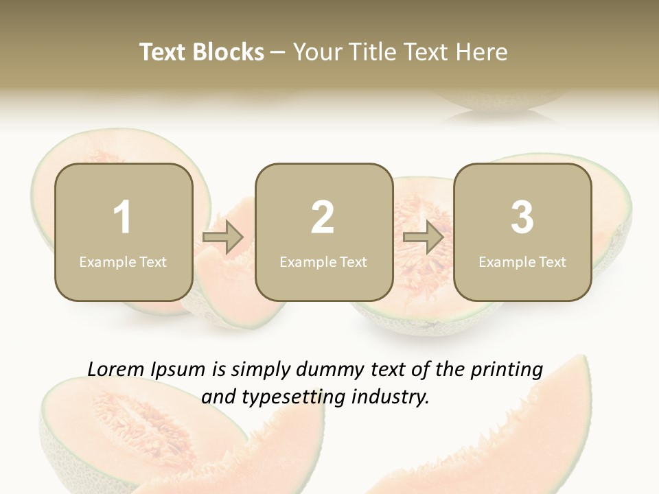 Raw Water Melon Fruit PowerPoint Template