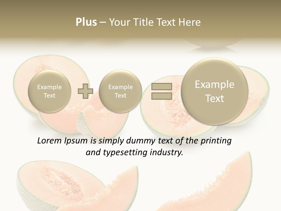Raw Water Melon Fruit PowerPoint Template
