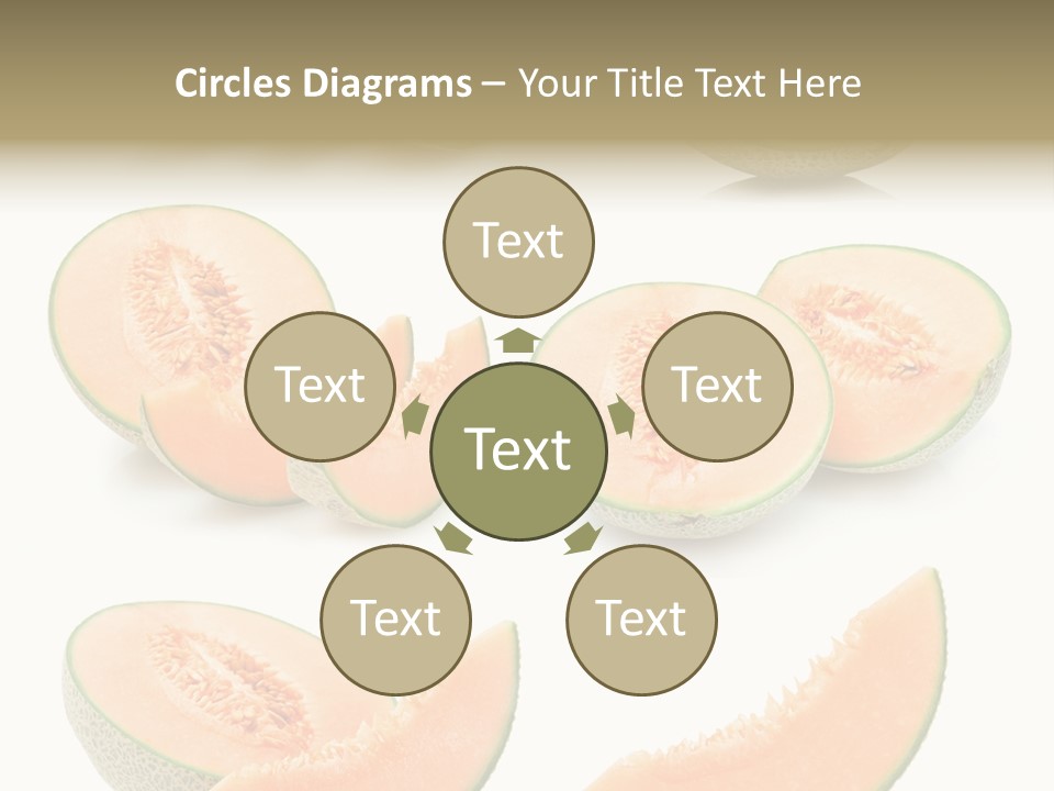 Raw Water Melon Fruit PowerPoint Template