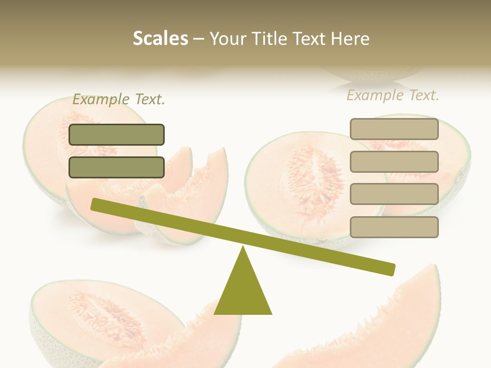 Raw Water Melon Fruit PowerPoint Template