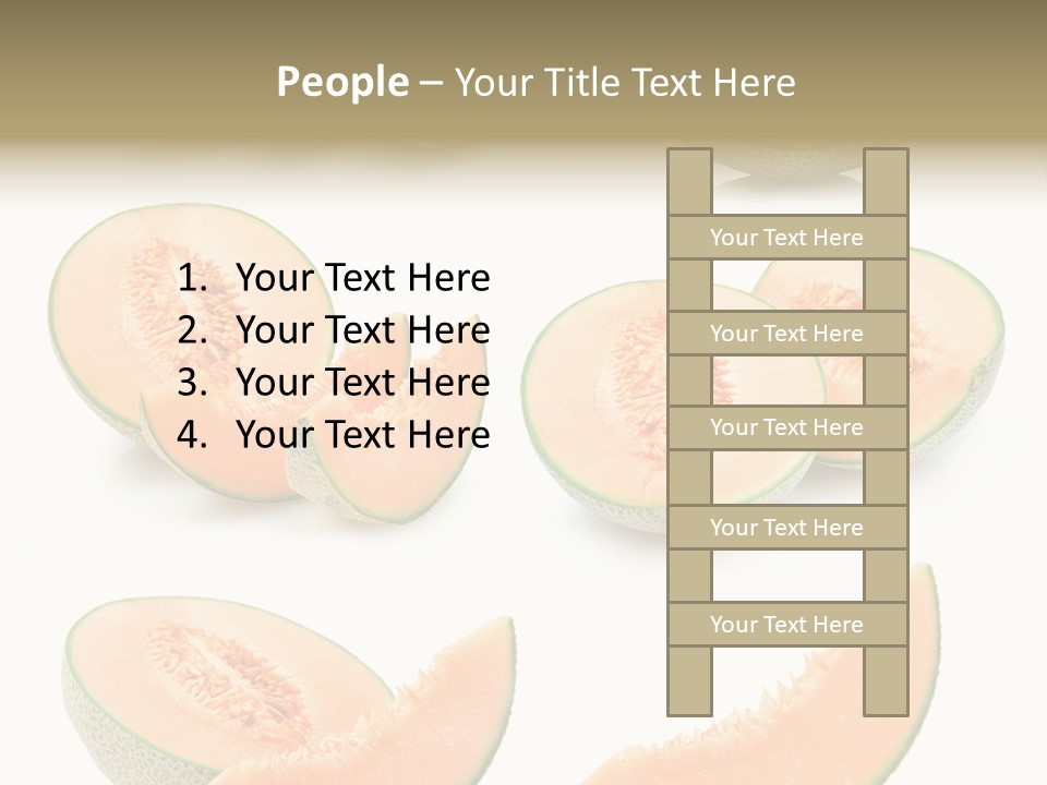 Raw Water Melon Fruit PowerPoint Template
