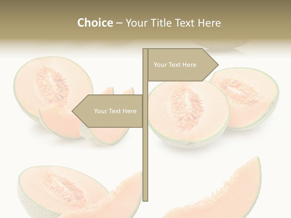 Raw Water Melon Fruit PowerPoint Template