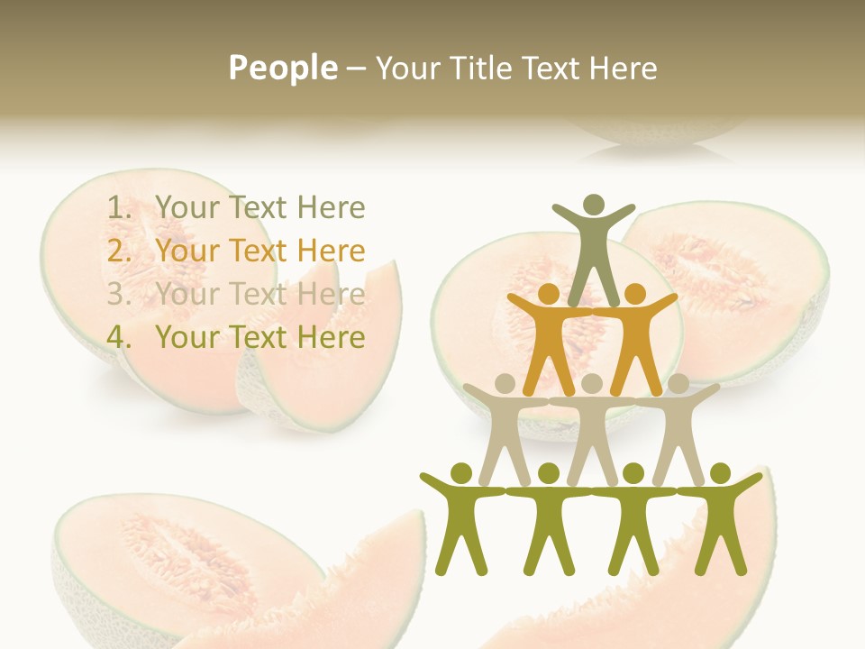 Raw Water Melon Fruit PowerPoint Template