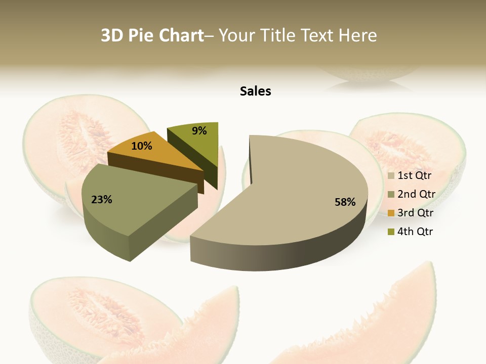 Raw Water Melon Fruit PowerPoint Template