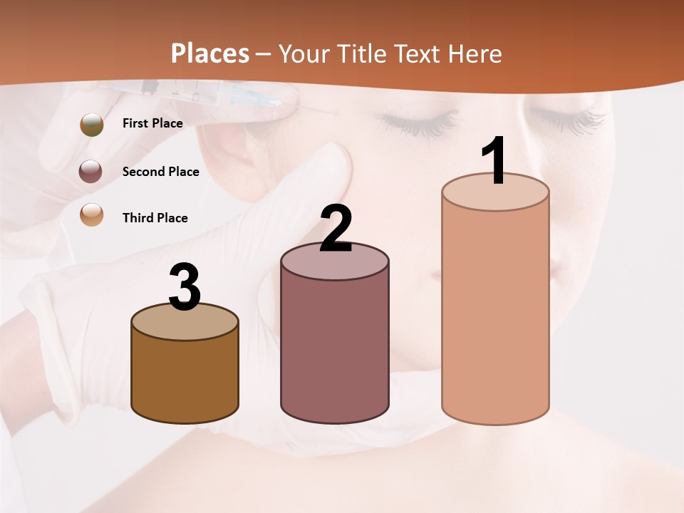 Clear Syringe Caucasian PowerPoint Template