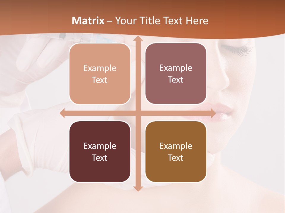 Clear Syringe Caucasian PowerPoint Template