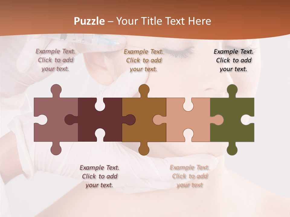 Clear Syringe Caucasian PowerPoint Template