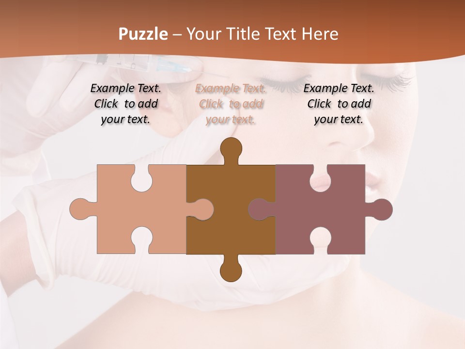 Clear Syringe Caucasian PowerPoint Template