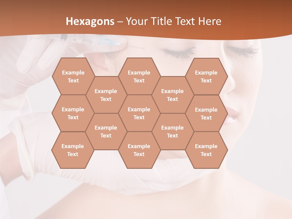 Clear Syringe Caucasian PowerPoint Template