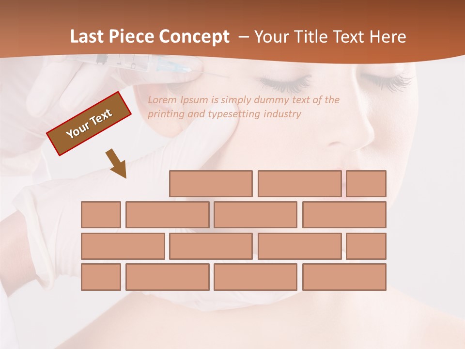 Clear Syringe Caucasian PowerPoint Template