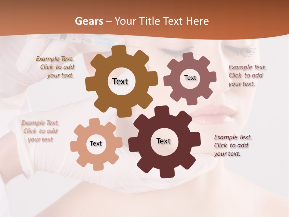 Clear Syringe Caucasian PowerPoint Template