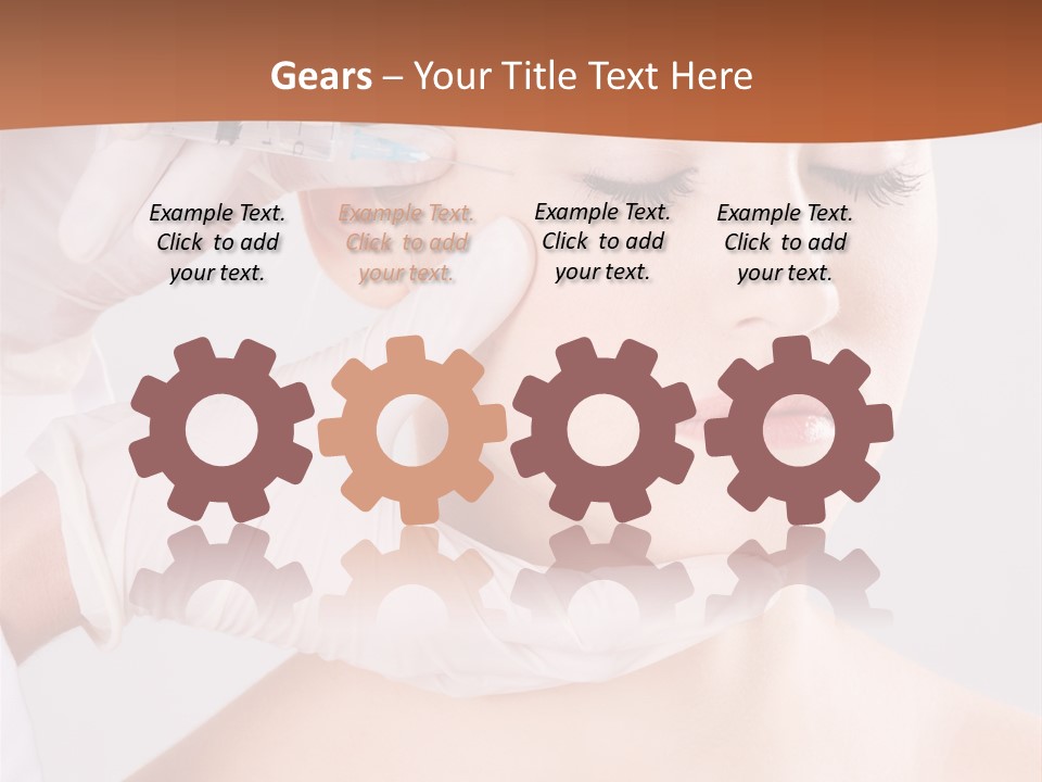 Clear Syringe Caucasian PowerPoint Template