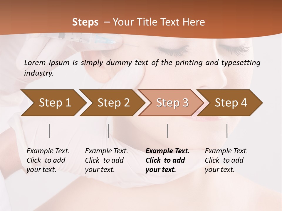 Clear Syringe Caucasian PowerPoint Template