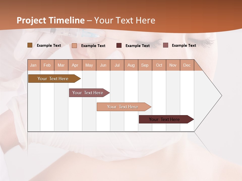 Clear Syringe Caucasian PowerPoint Template