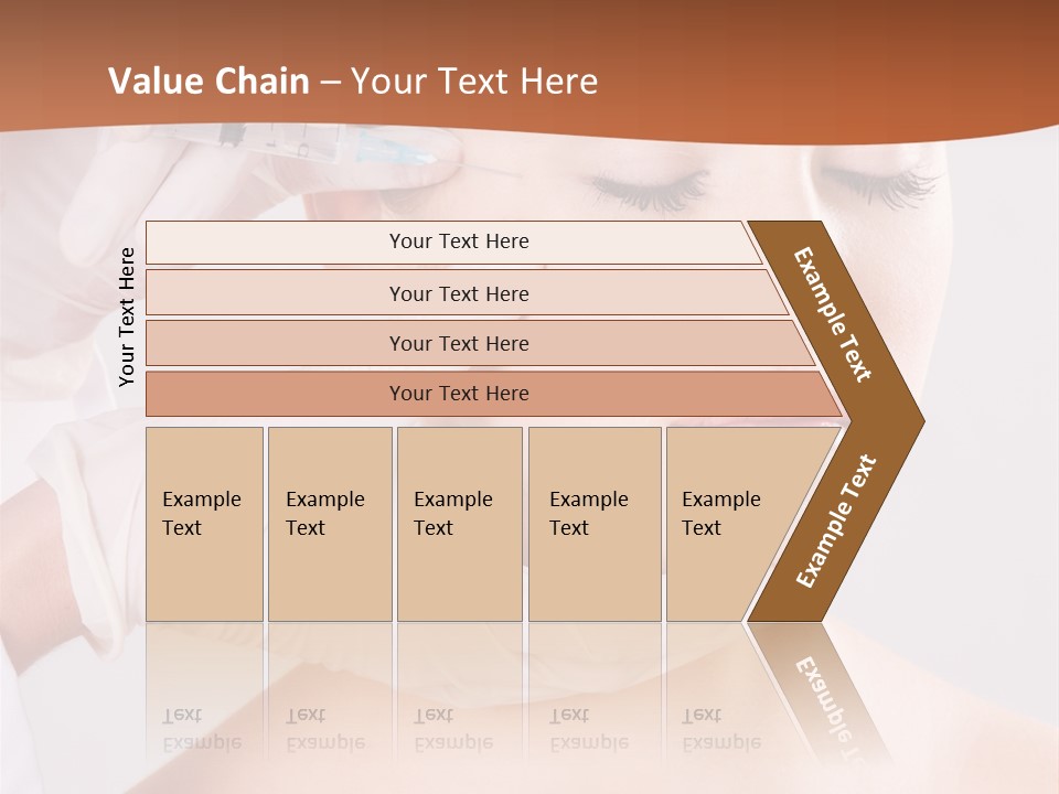 Clear Syringe Caucasian PowerPoint Template