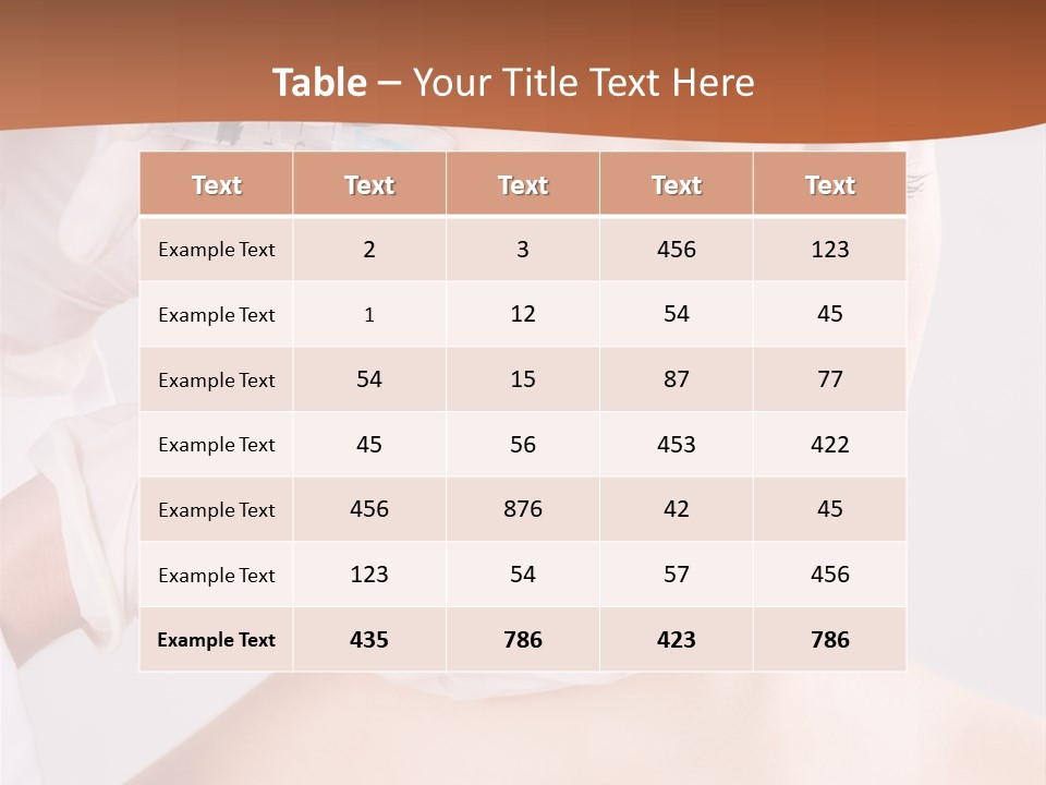 Clear Syringe Caucasian PowerPoint Template