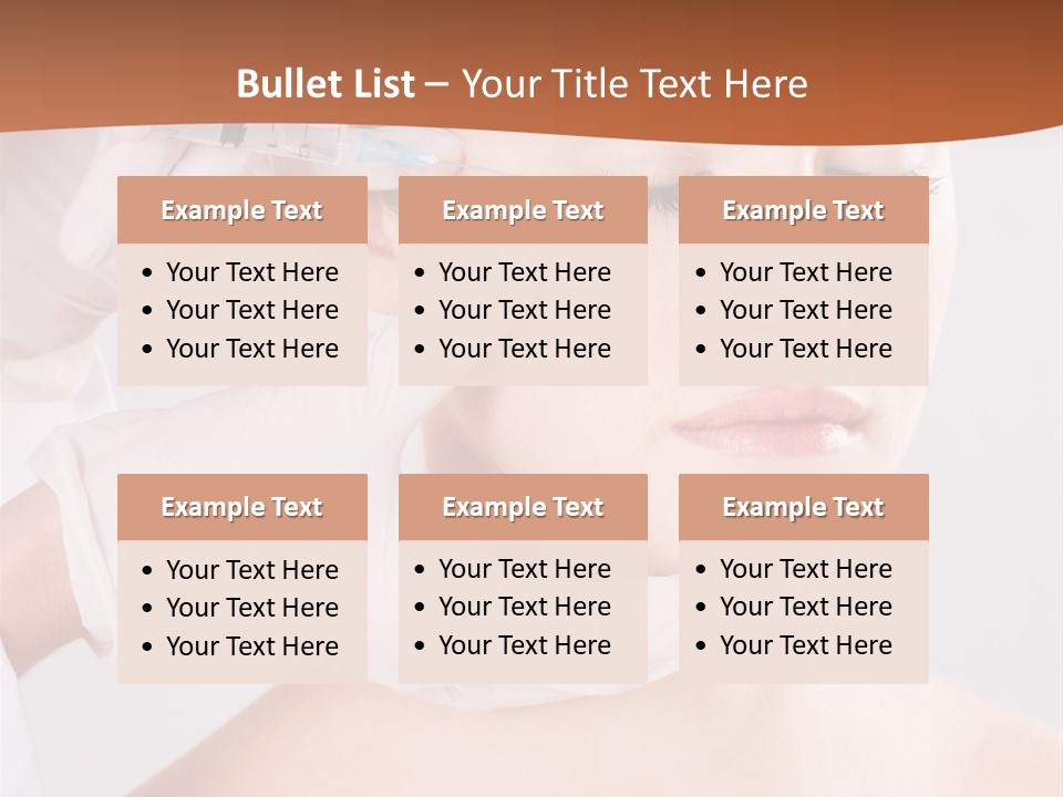 Clear Syringe Caucasian PowerPoint Template