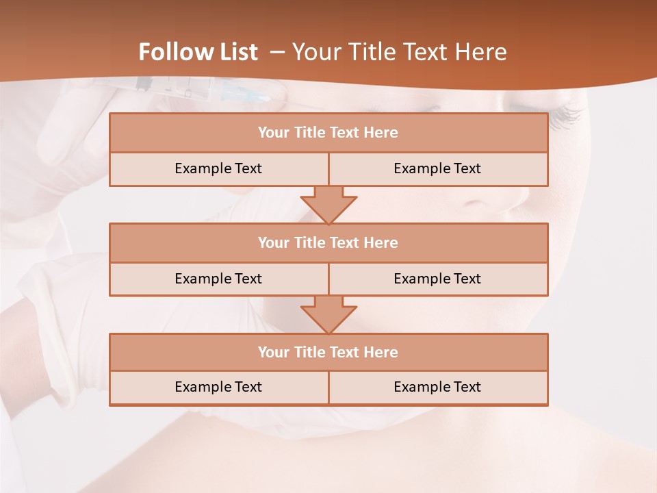 Clear Syringe Caucasian PowerPoint Template
