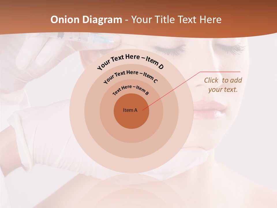 Clear Syringe Caucasian PowerPoint Template