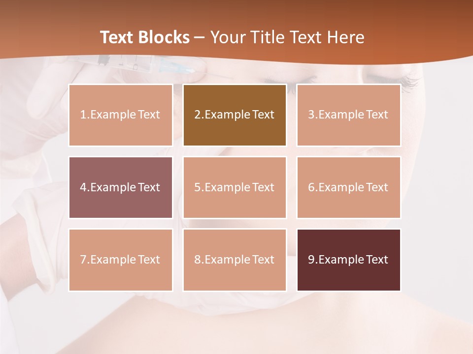 Clear Syringe Caucasian PowerPoint Template