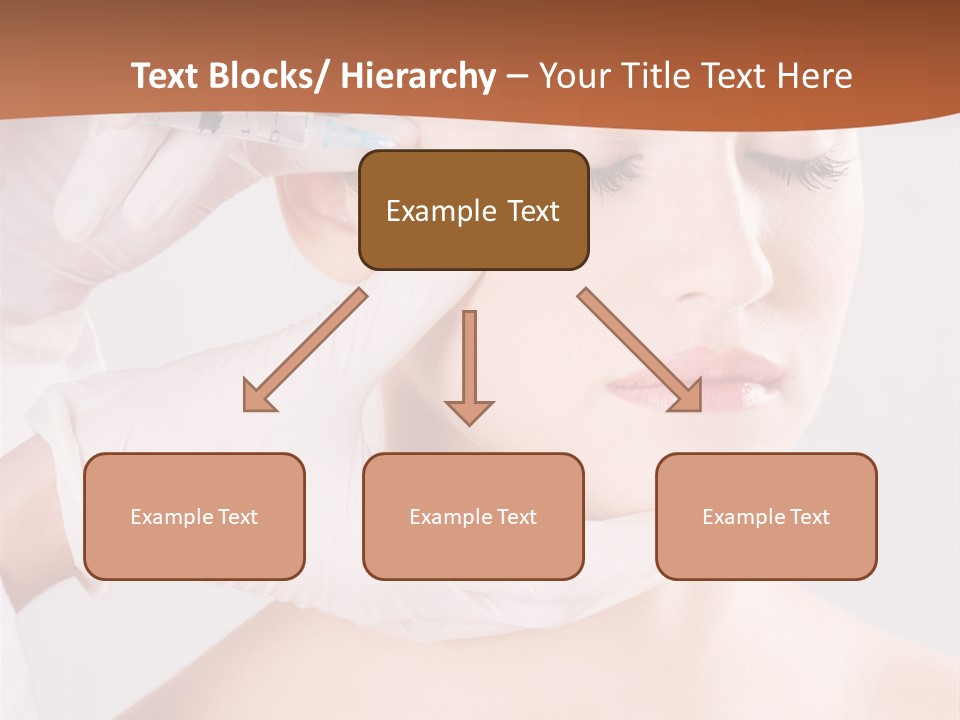 Clear Syringe Caucasian PowerPoint Template
