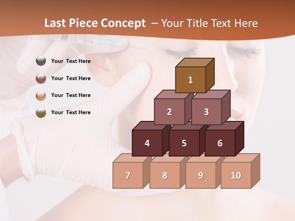 Clear Syringe Caucasian PowerPoint Template