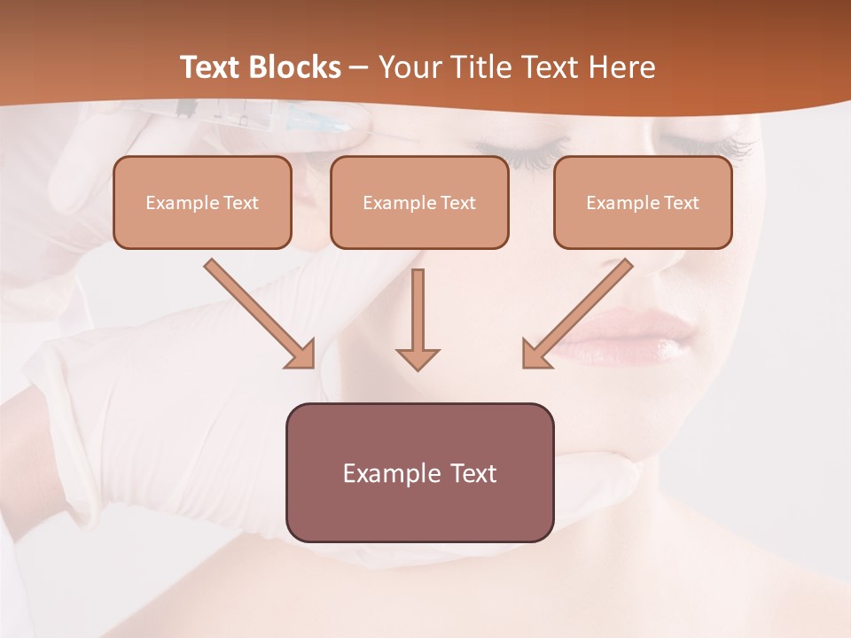Clear Syringe Caucasian PowerPoint Template