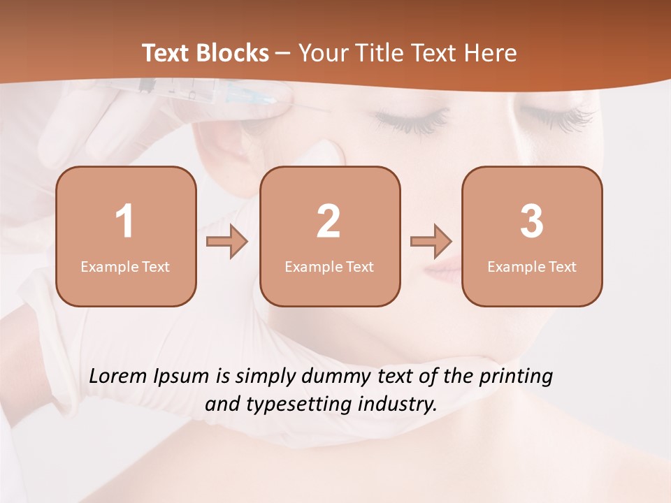 Clear Syringe Caucasian PowerPoint Template