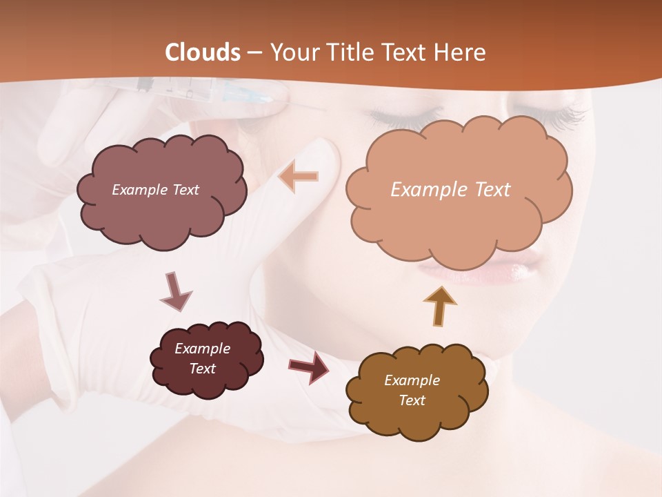 Clear Syringe Caucasian PowerPoint Template