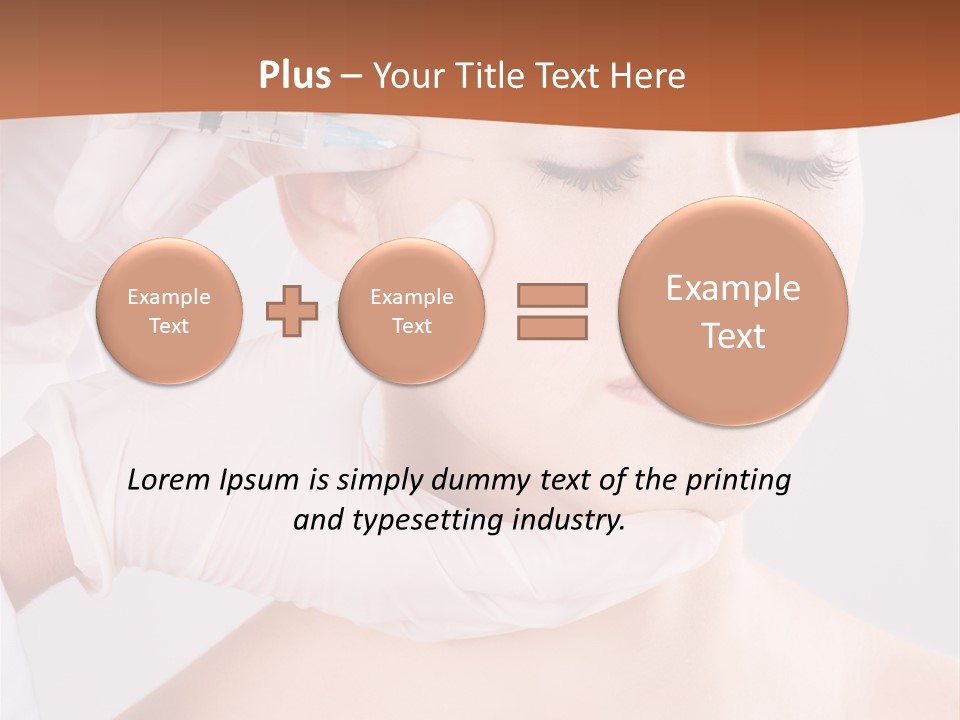 Clear Syringe Caucasian PowerPoint Template