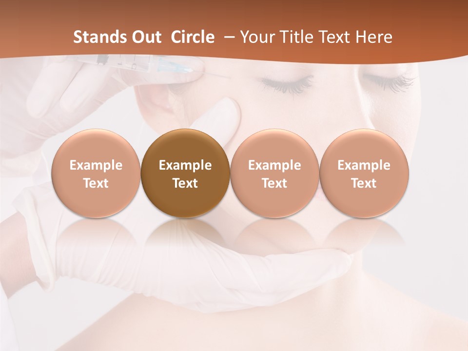 Clear Syringe Caucasian PowerPoint Template