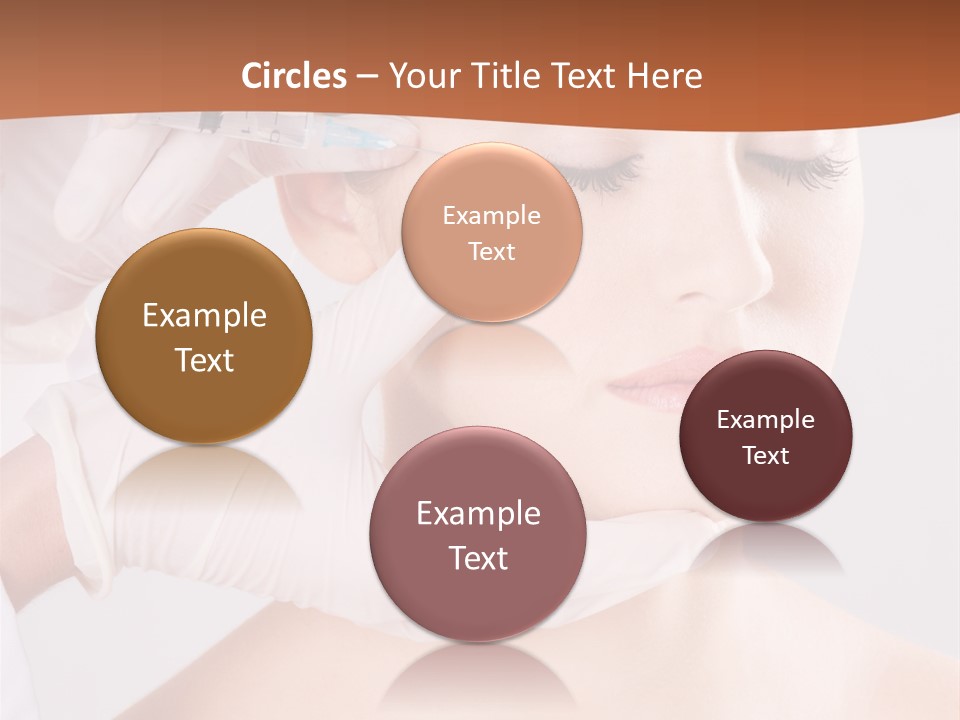 Clear Syringe Caucasian PowerPoint Template