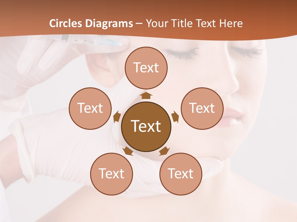 Clear Syringe Caucasian PowerPoint Template